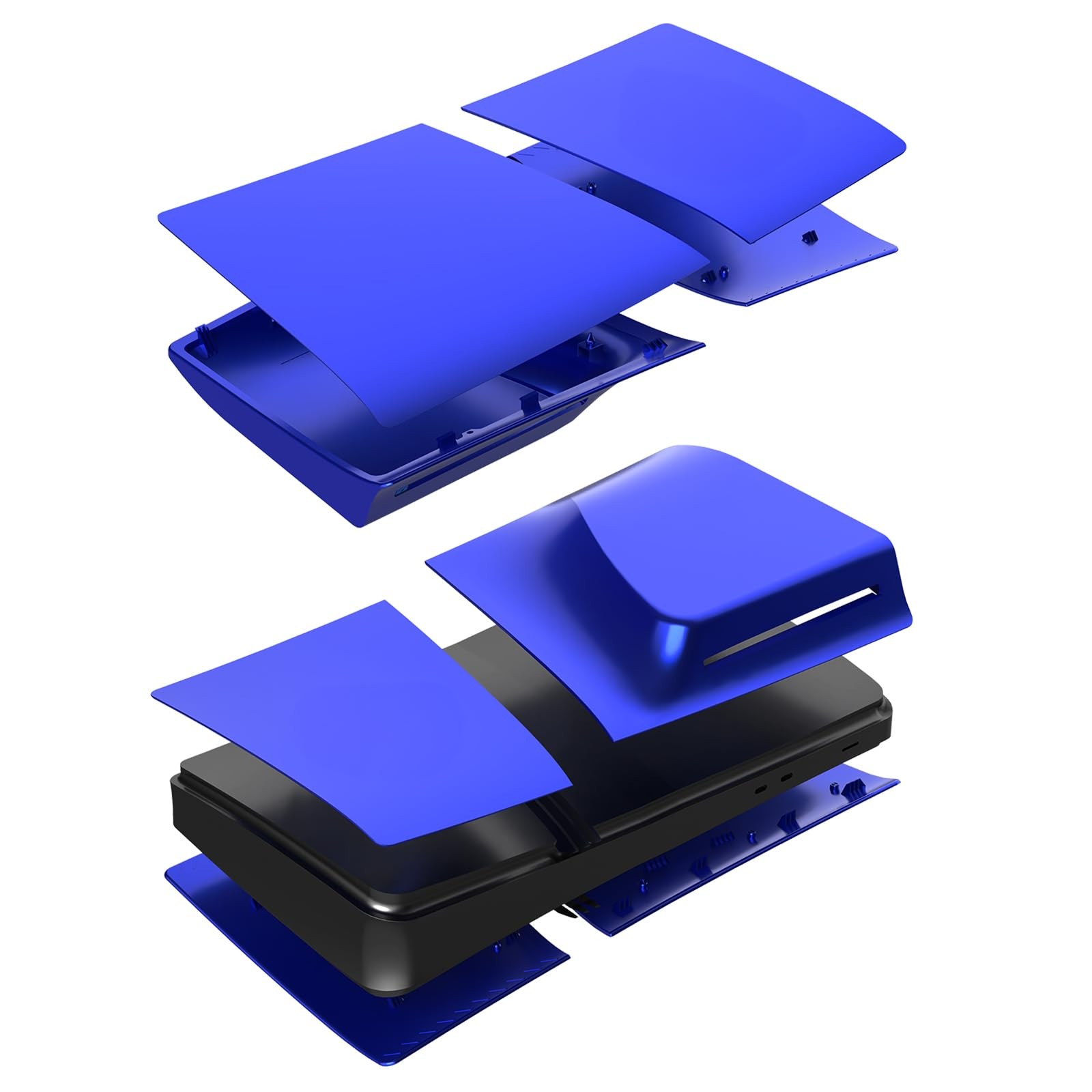 Pro Disc Edition Cover Plates for New PS5 Console, Shell Panels Blue