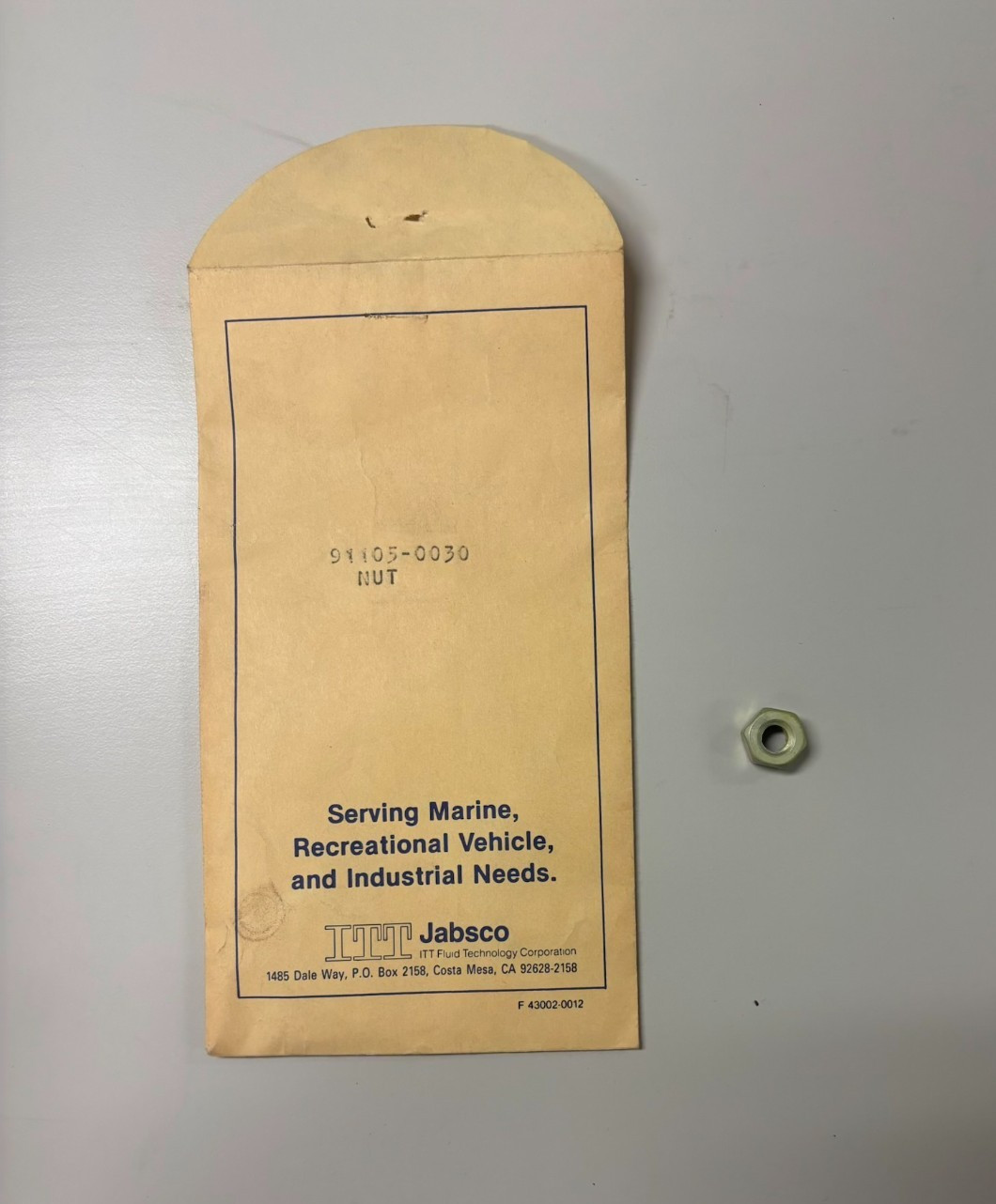 Jabsco Nut 91105-0030