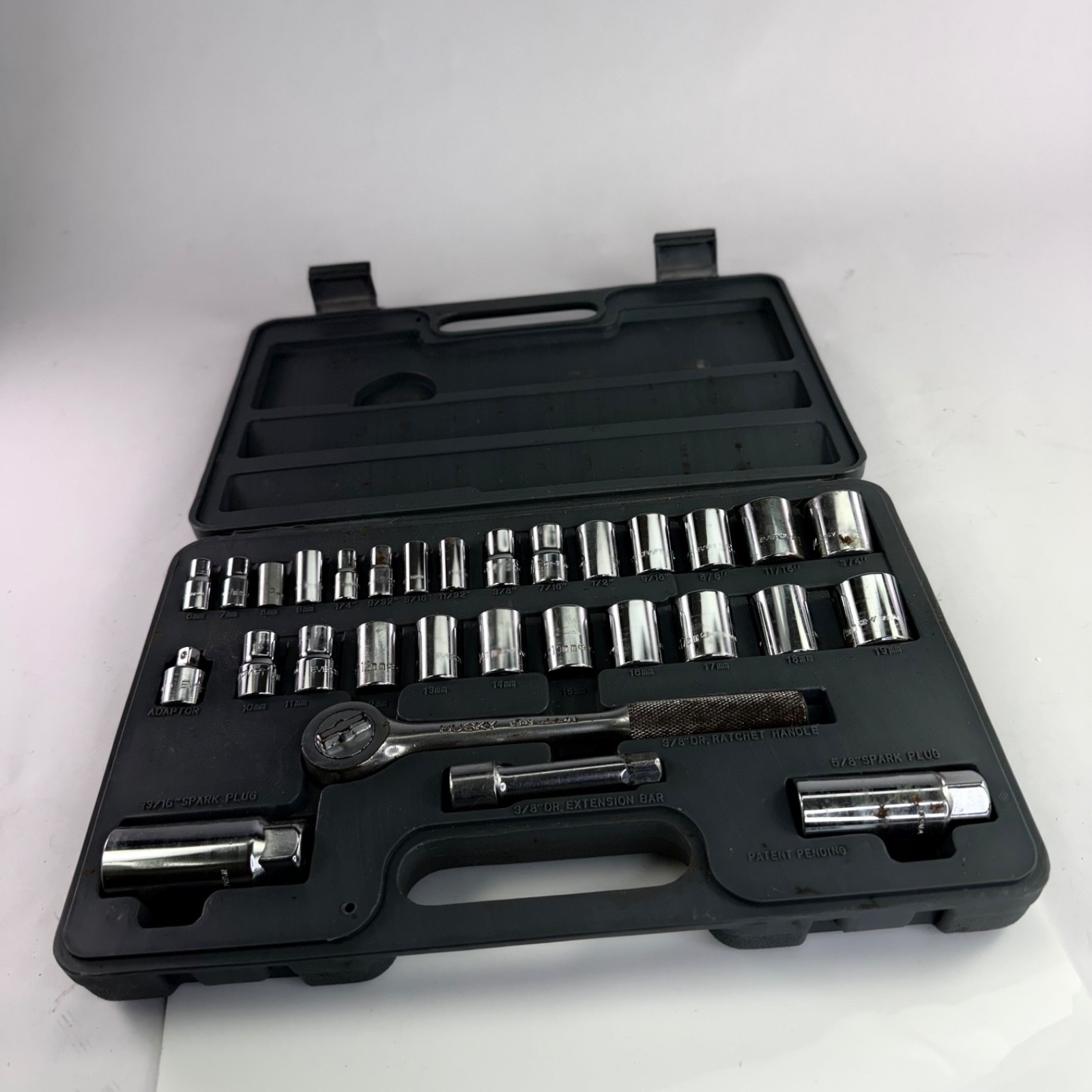 NAPA Evercraft 3/8" Drive SAE Metric Socket Set Complete Ratchet Spark Plug Case