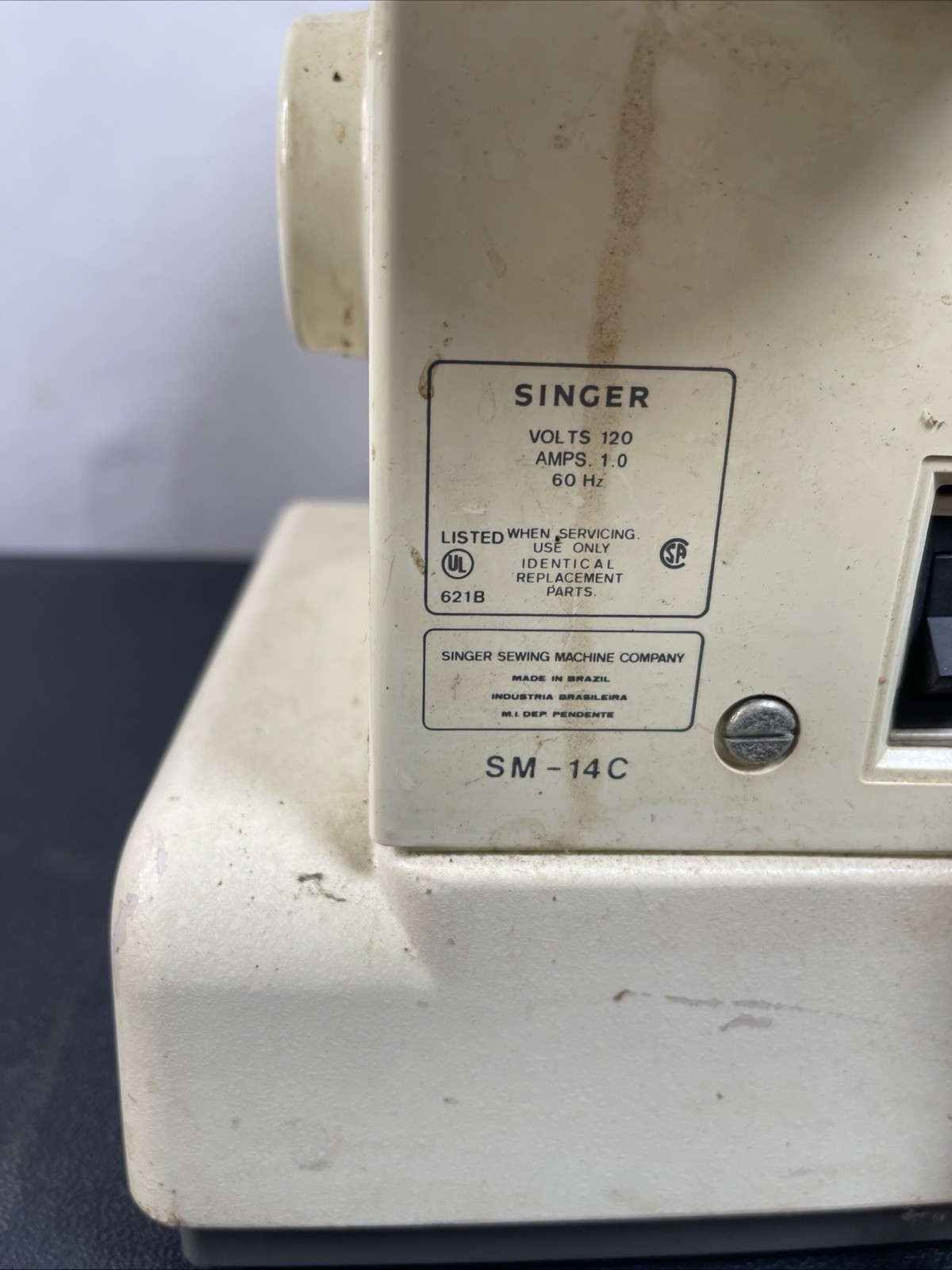 vtg Singer Style-Mate SM-14C Electronic Control Sewing Machine w/ Pedal Tested