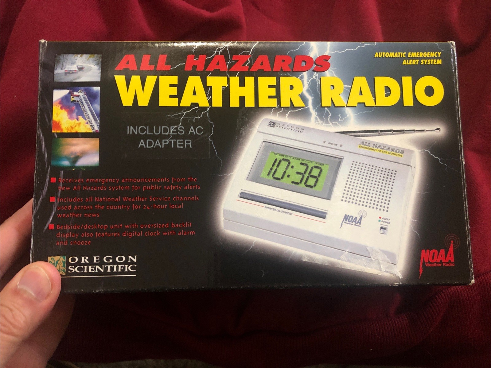 Oregon Scientific All Hazards Emergency Alert Monitor Weather Radio NOAA New