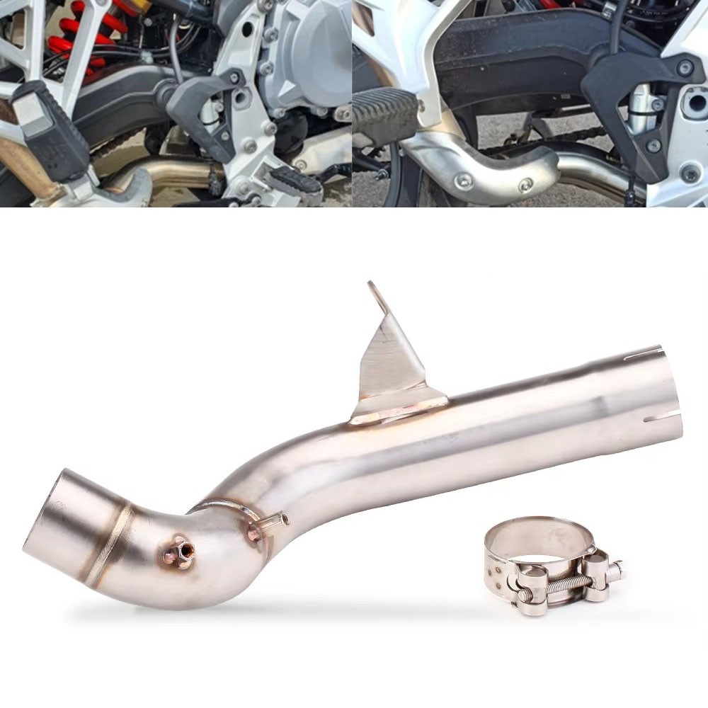 For BMW F800GS F900GS 2024-2026 Motorcycle Exhaust Mid Link Pipe Slip-On Muffler