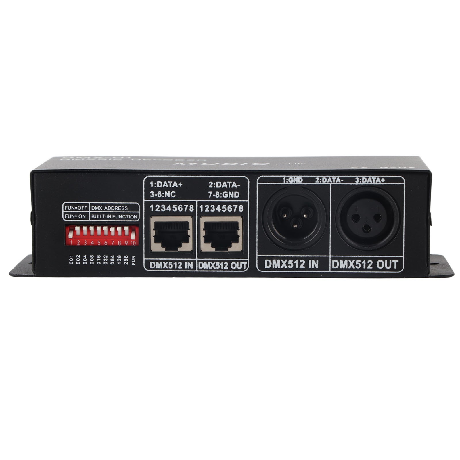 3 Channel DMX Decoder Adjustable RGB Dimming LED Controller For Bars Hotels