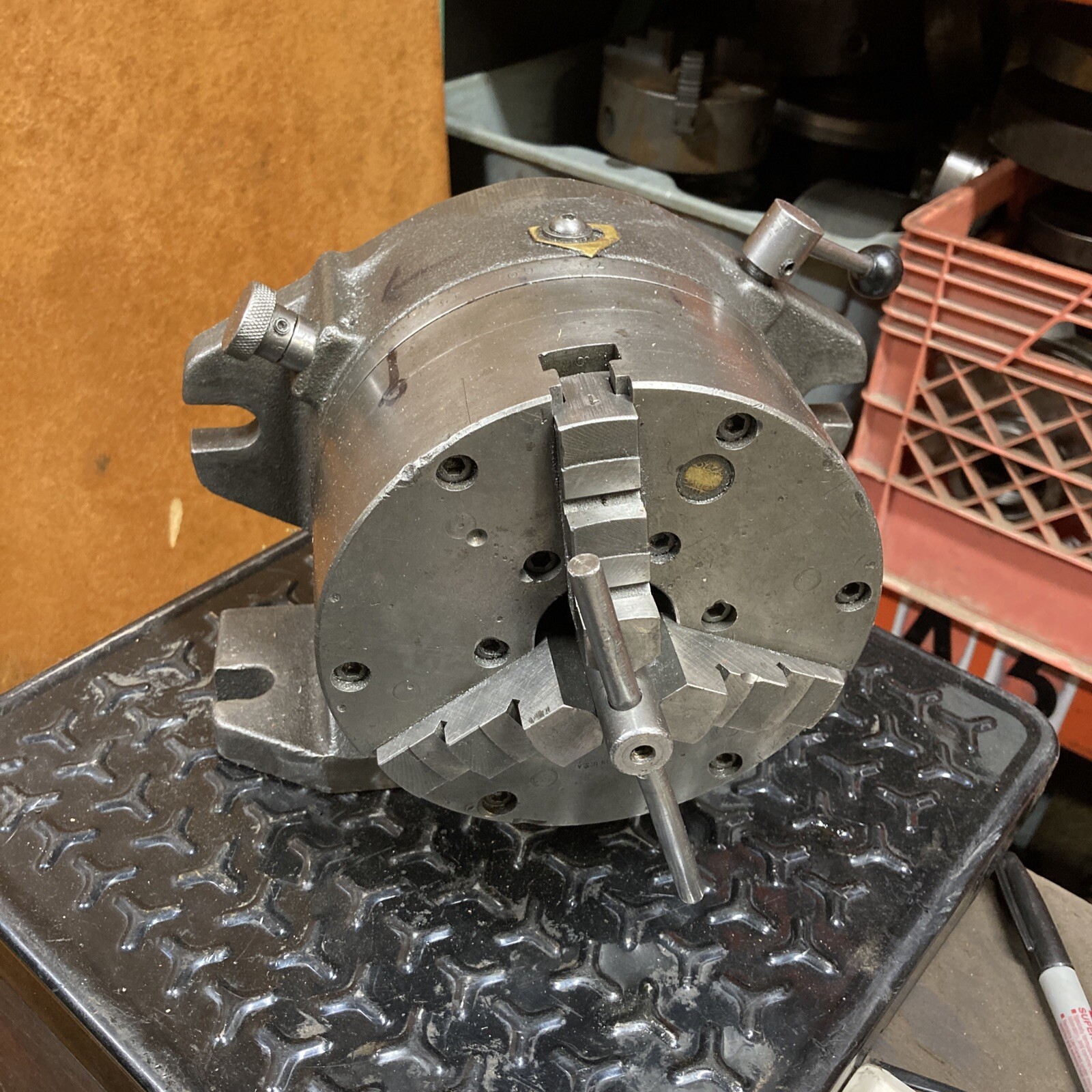 6” Buck 3 Jaw Adjust Tru Lathe Chuck On Horizontal / Vertical Super Spacer H/V