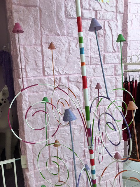 GLITTERVILLE Fancy Retail Store Glitter Party HAT Tall Floor Stand DISPLAY RACK