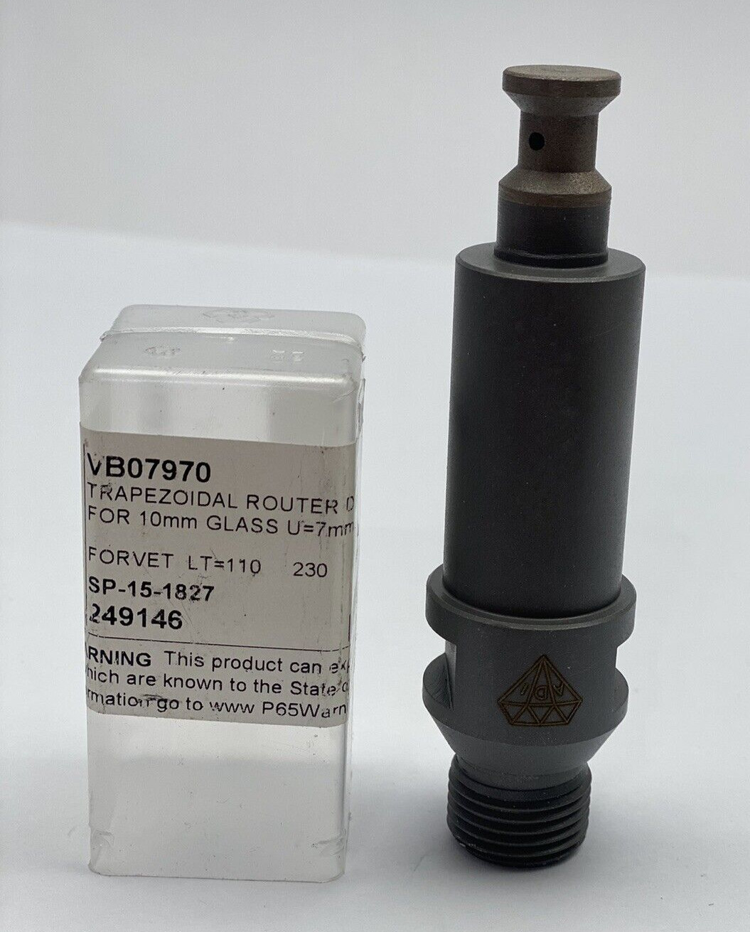 ADI  VB07970 TRAPEZOIDAL ROUTER D AM 15MM FOR 10MM GLASS  SP-15-1827.