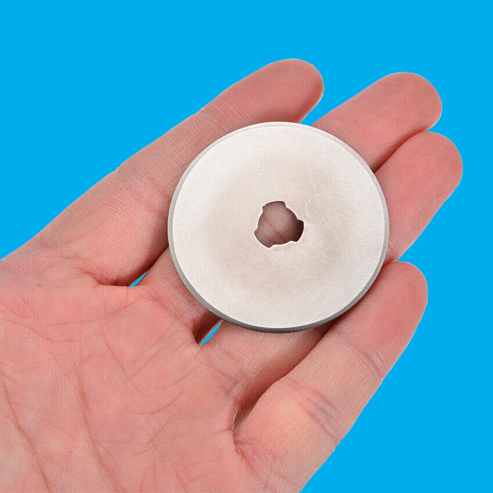 5pc Circular 45mm Rotary Cutter Steel, Round Double Edged, with Storage Case