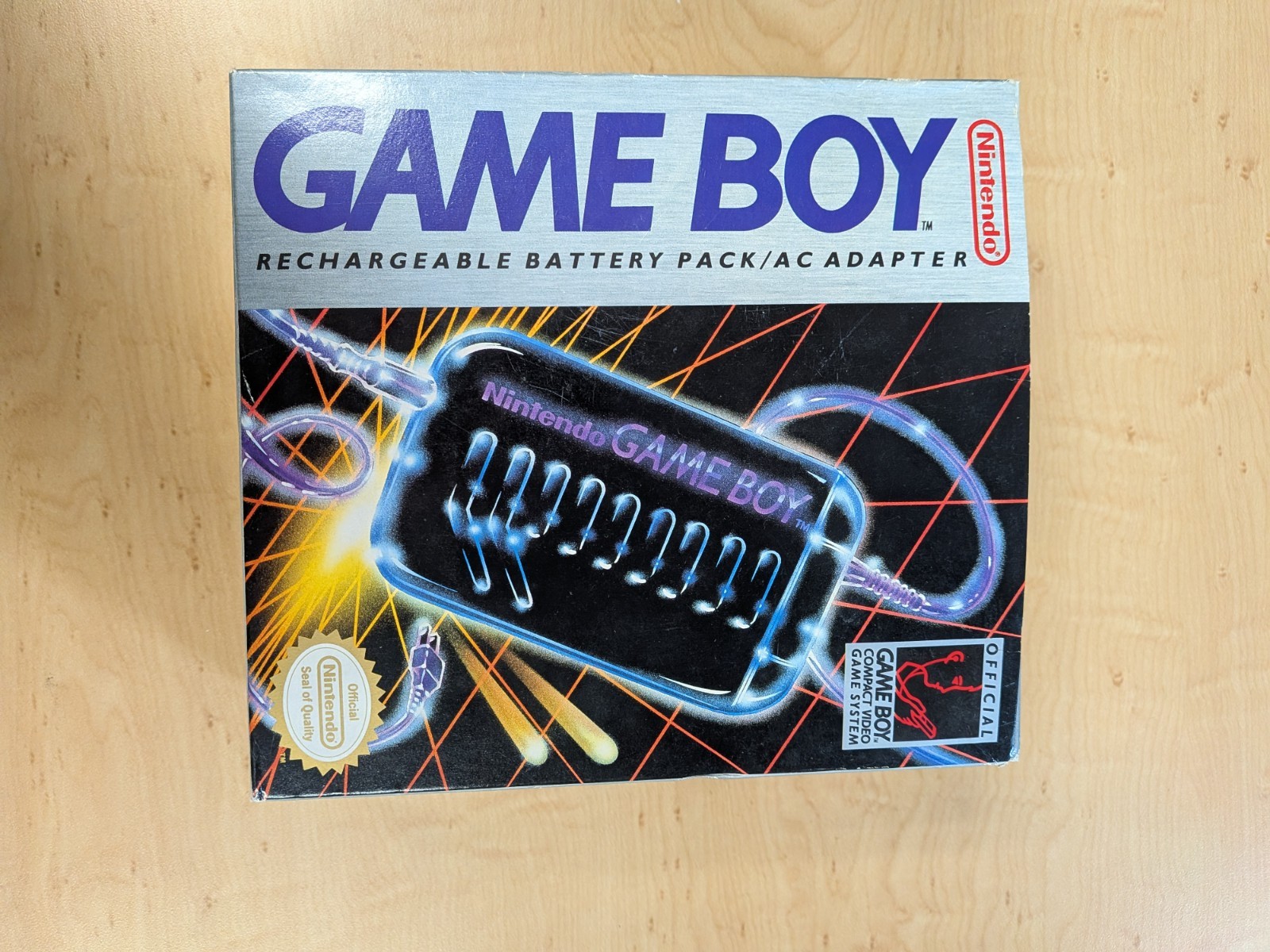 Nintendo Original Game Boy Rechargeable Battery Pack AC Adapter And Box Untested