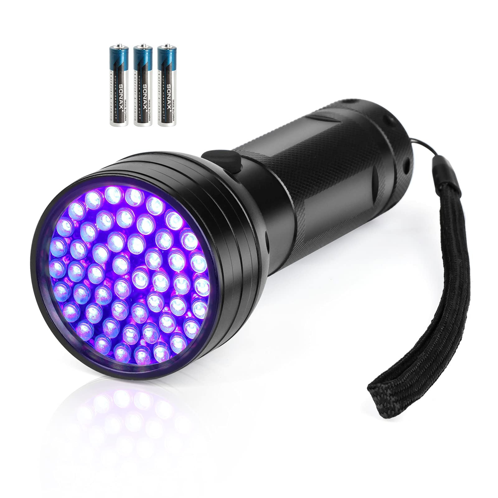 Black Light Uv Flashlight 51 Led Blacklight Flashlights 395 Nm Pet Urine Detecto