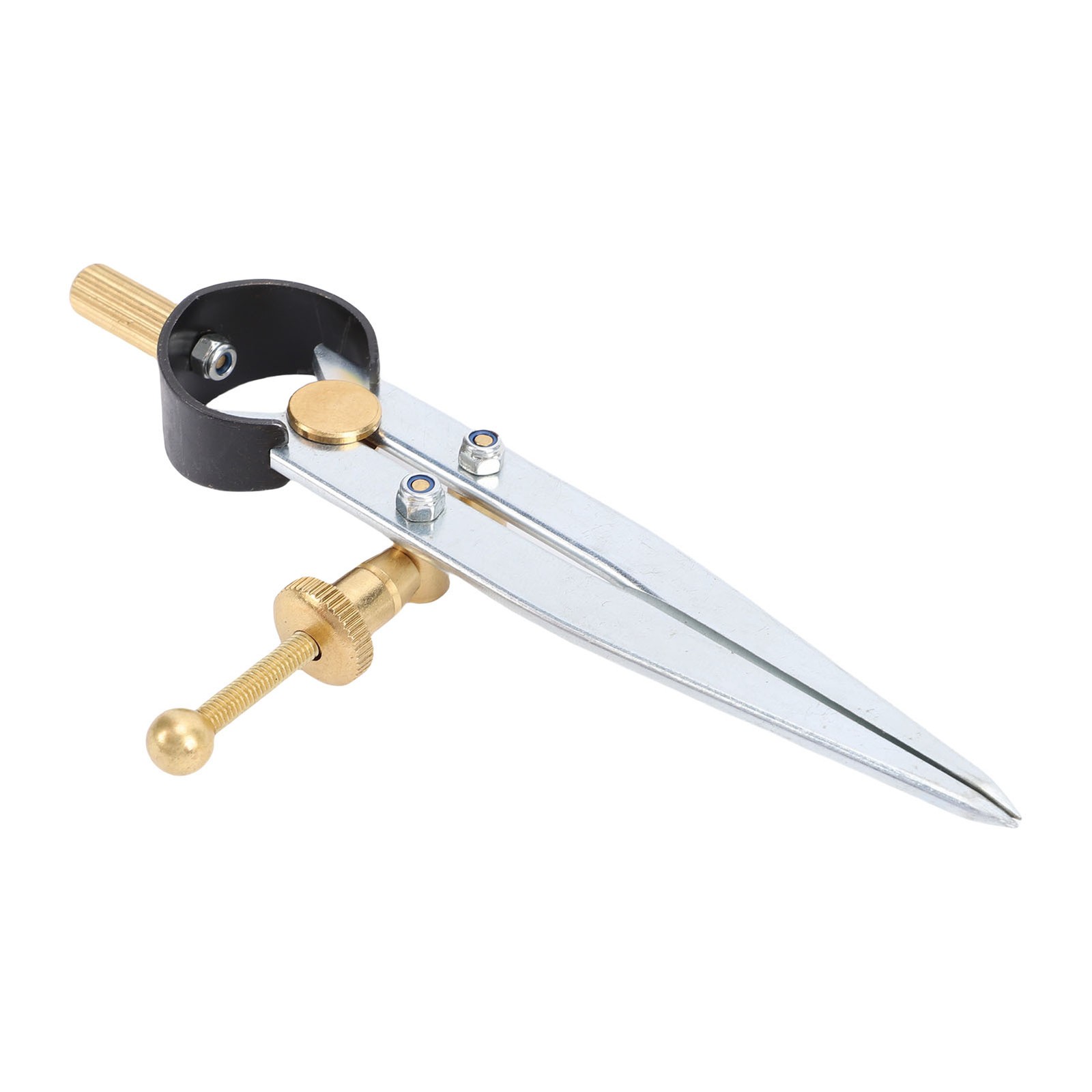 Spring Wing Divider Caliper Lockable 4in Leather Compass Creaser Compass Tool