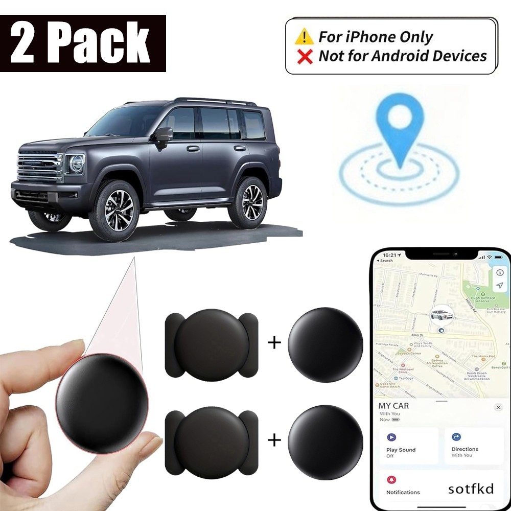 GPS Tracker for Vehicles, 2PCS Car Tracking Device, Mini Hidden Support iPhone