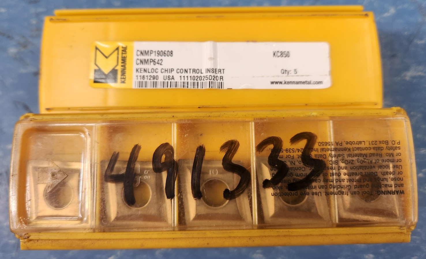 CNMP190608 Kennametal Carbide Insert CNMP642 KC850 Grade Set of 5