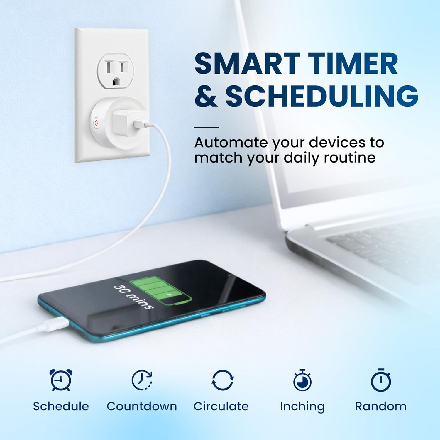 Osprey Smart Plug, Wi-Fi Outlet Socket Compatible with Alexa and Google Home,...