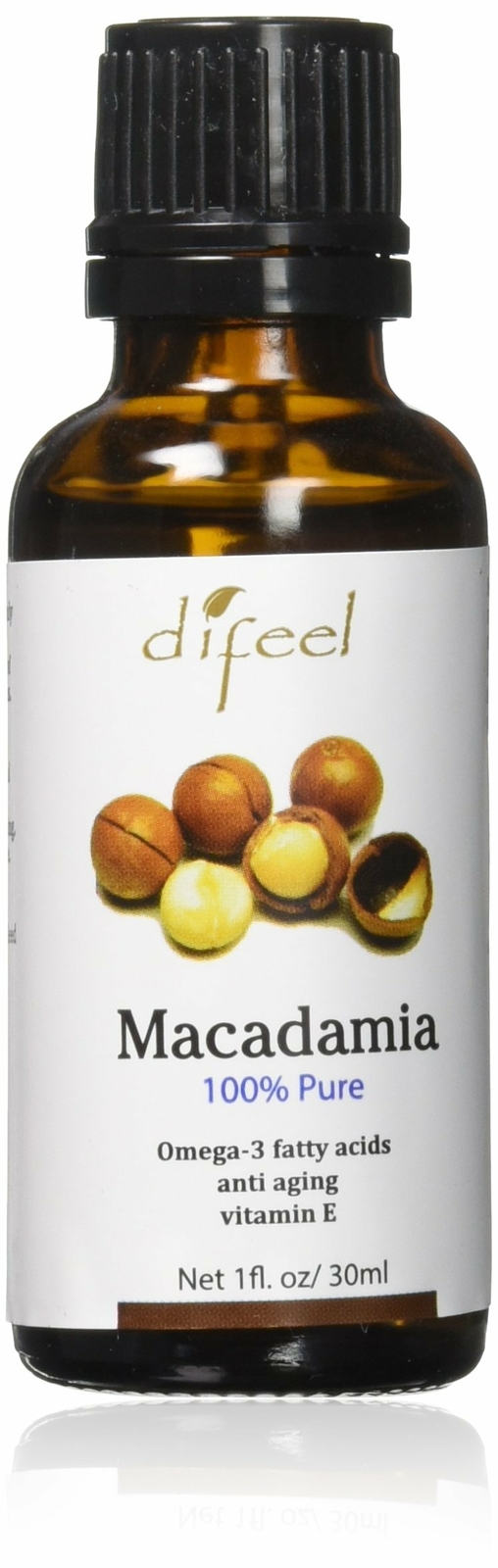 Difeel Essential Oil 100% Pure Macadamia Oil 1 oz.