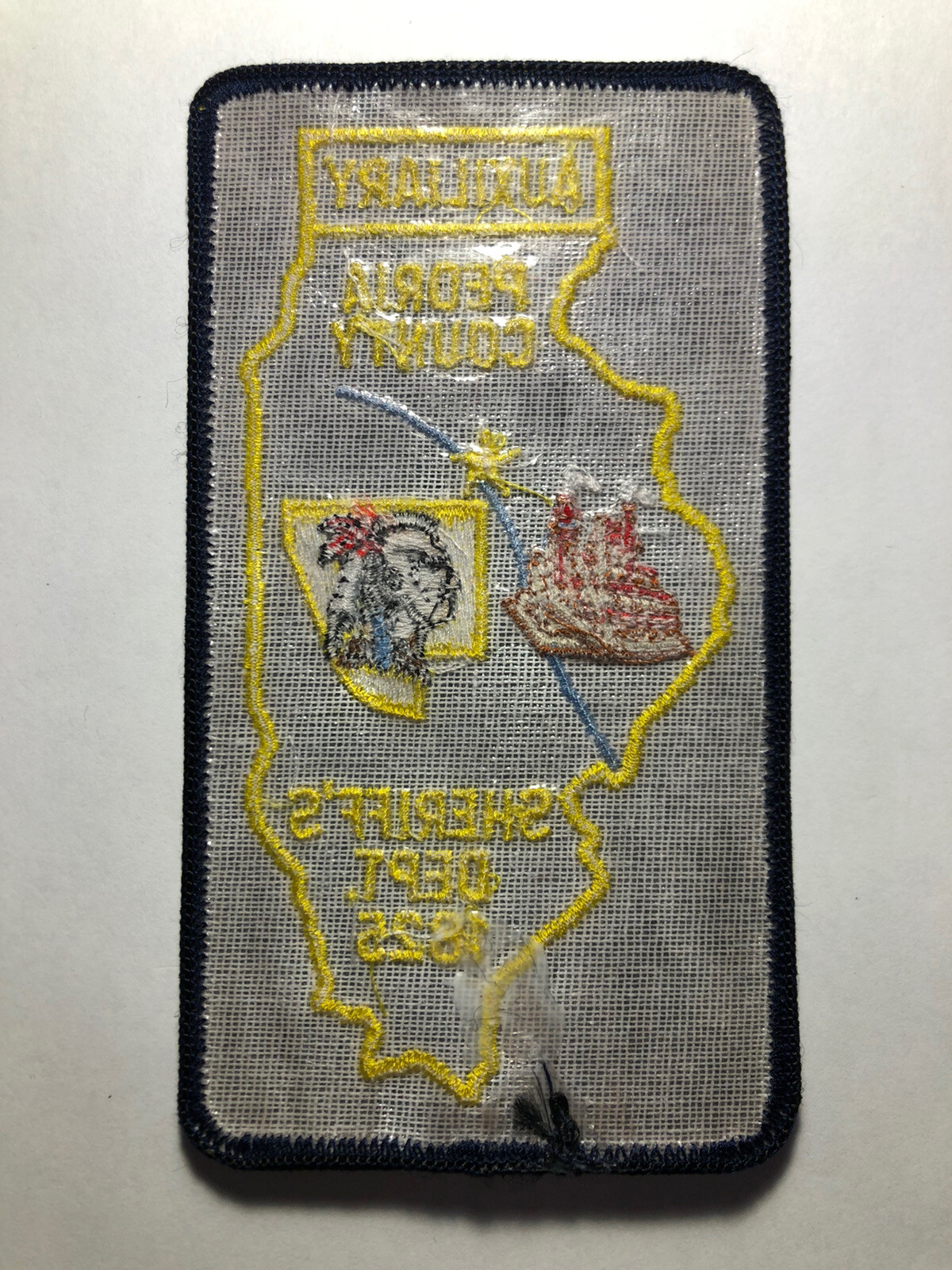 RARE ~ Peoria County Illinois Sheriff Auxiliary Patch