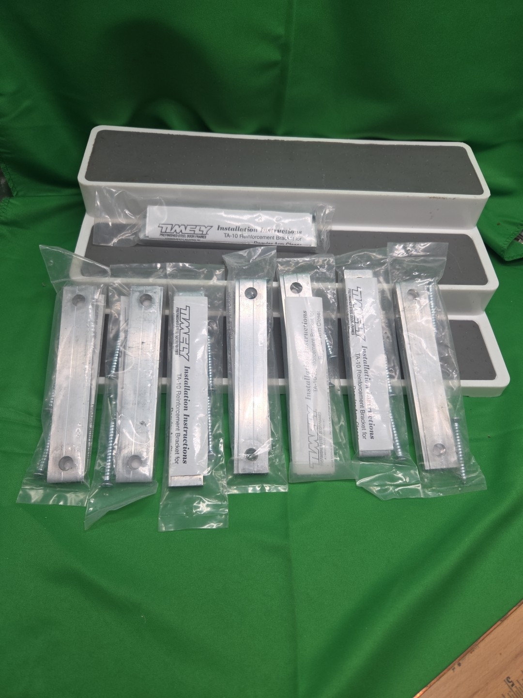 Timely TA10 Reinforcement Bracket for Regular Arm Closer 8 Piece Lot 6"