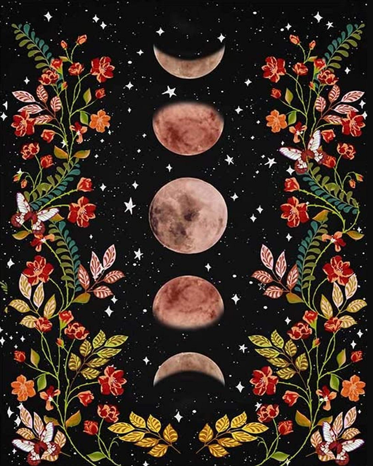 Paint by Numbers for Adults Moonlit Garden Painting by Numbers for Adults Moon..