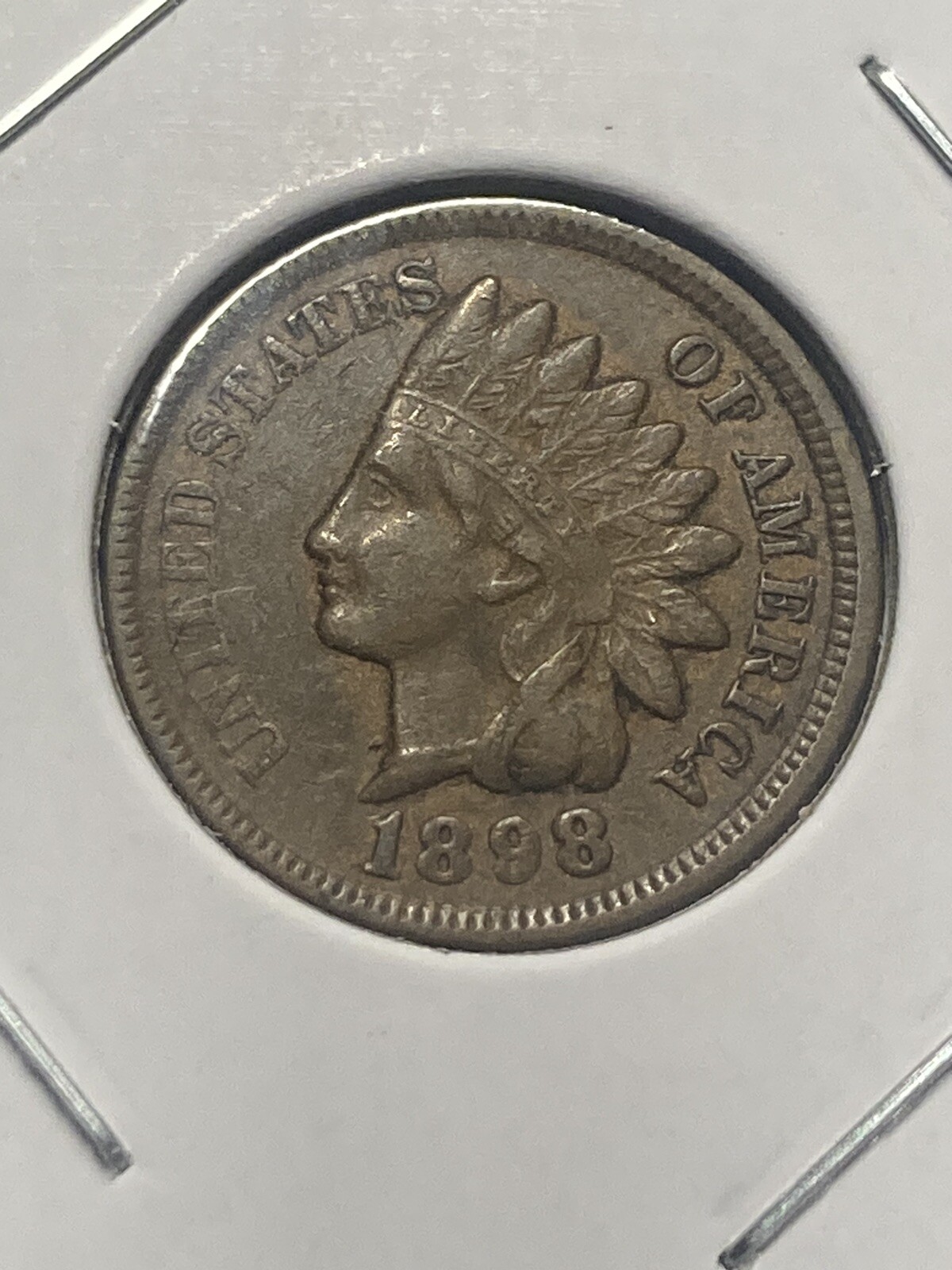 1898 Indian Head Cent - Full Liberty VF+ - As Shown! (#0655)
