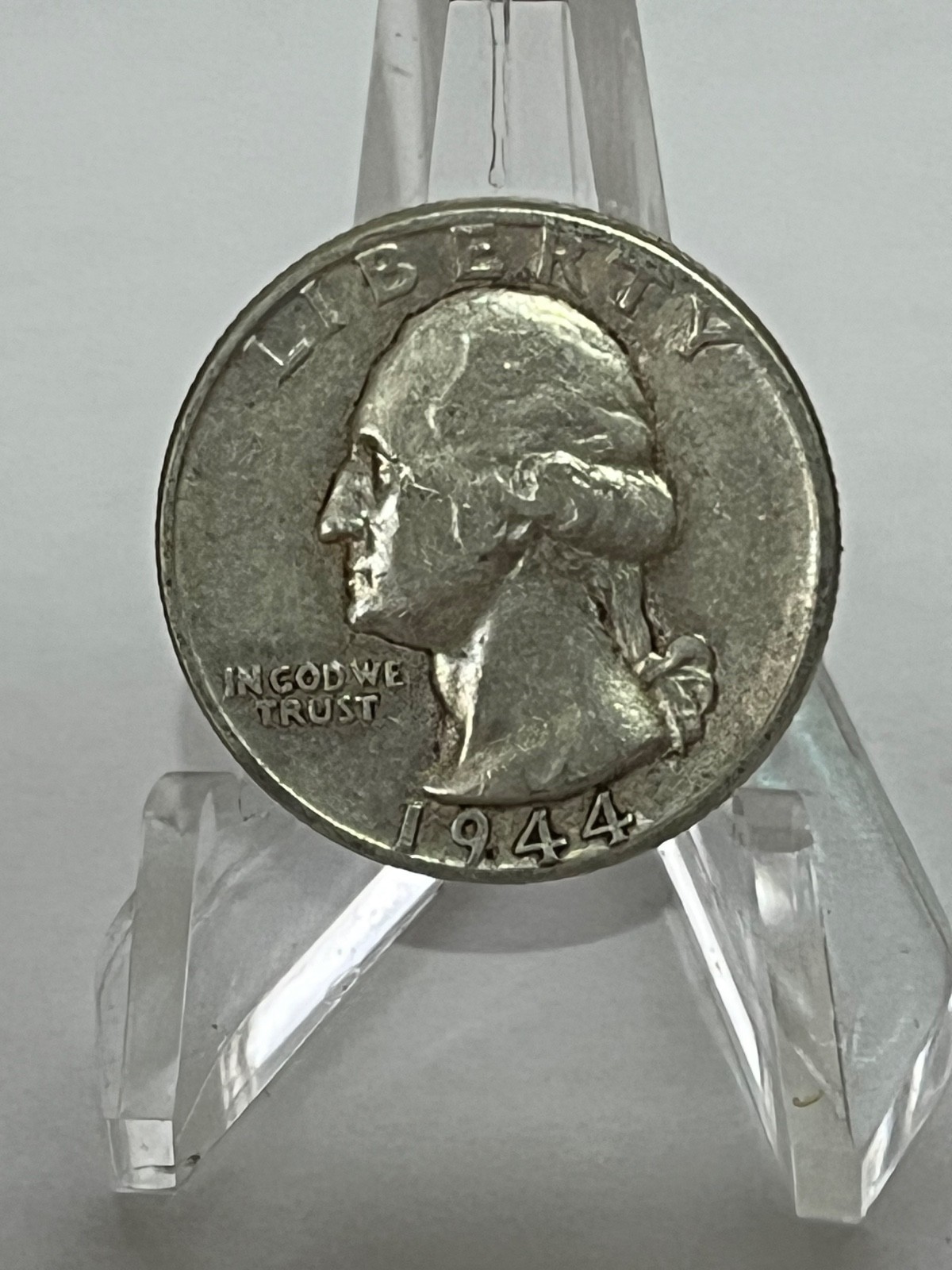 1944 Washington Silver Quarter 25c Circulated # TA47