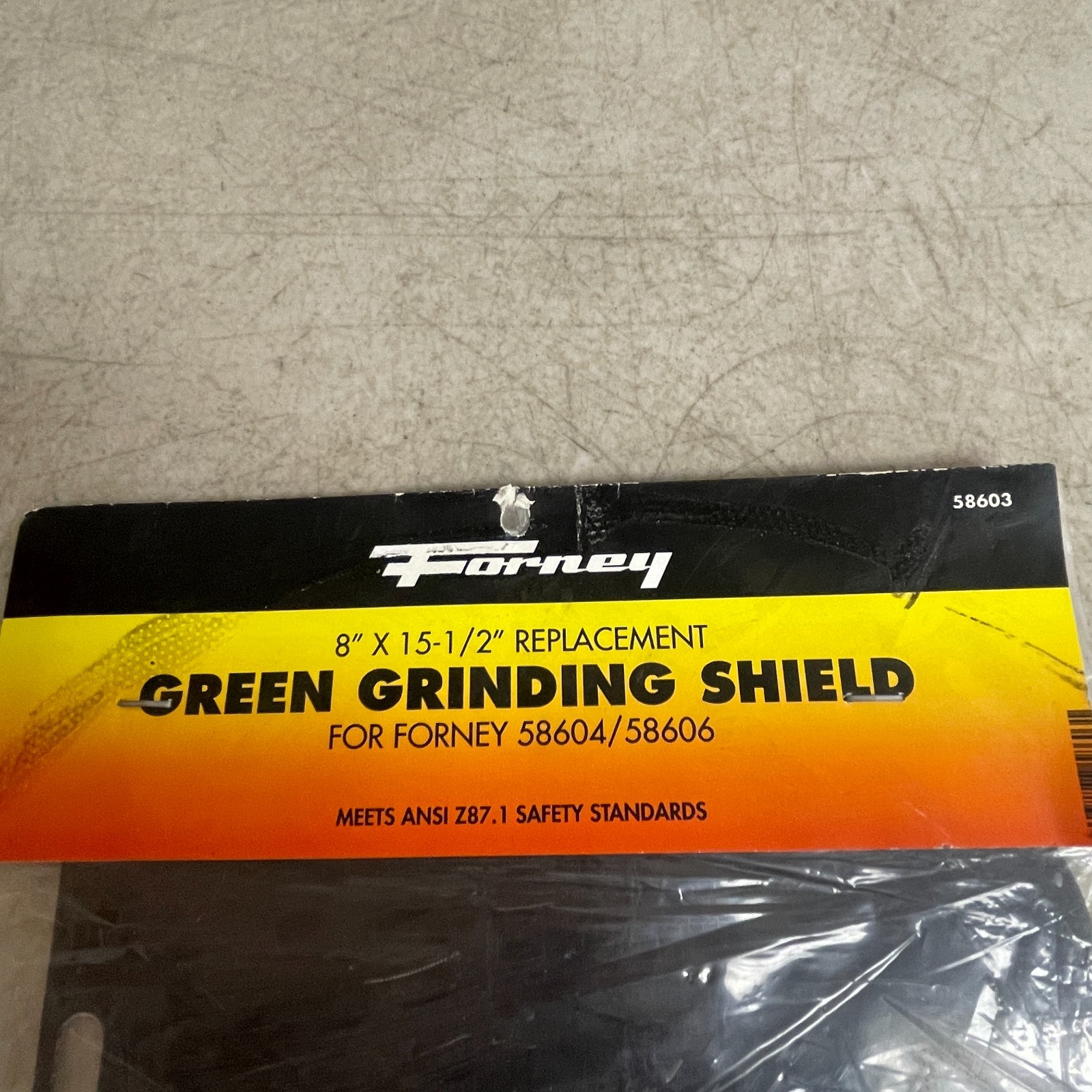 Forney 58603 Green Grinding Shield Visor 15.5" × 8" Replacement Face Protector