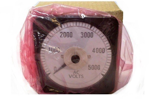 Crompton 007-05RA-HGYY Switchboard Panel Meter Voltmeter Scale 0-5000 VAC New