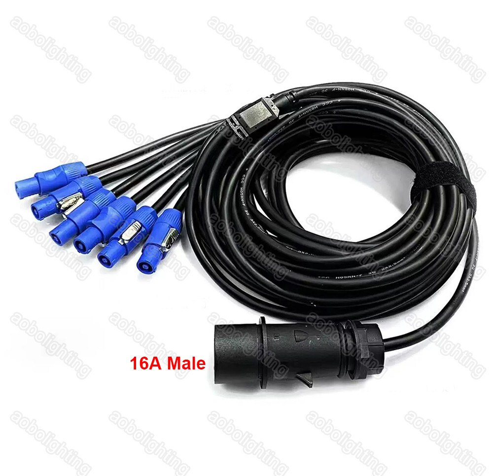 Outdoor Party Concerts beam moving head Lights LED screen Splitter Power Cable