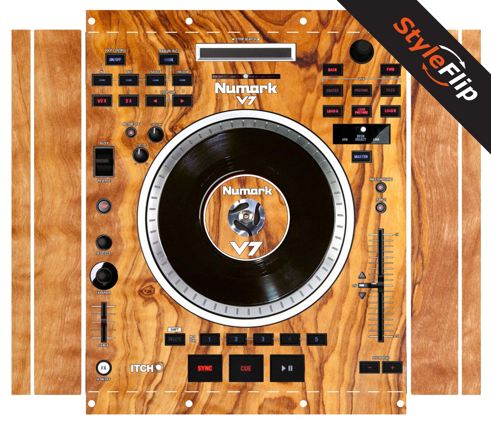 Numark NV 2 Skin | Color Wood 6 | Protective Decal | StyleFlip Skins