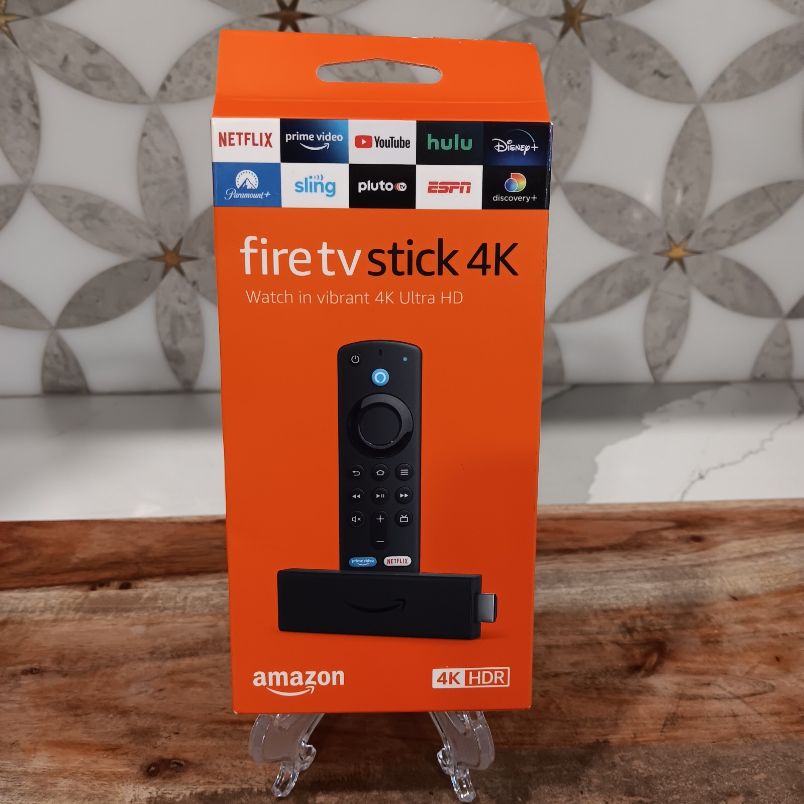 AMAZON Fire TV Stick 4K HDR Stream Device Alexa Voice Remote (3rd Gen Remote)