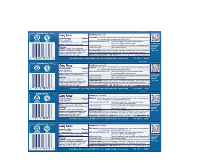 ARM & HAMMER Peroxicare Toothpaste, TWIN PACK (Contains Two 6Oz Tubes) – 4PACK