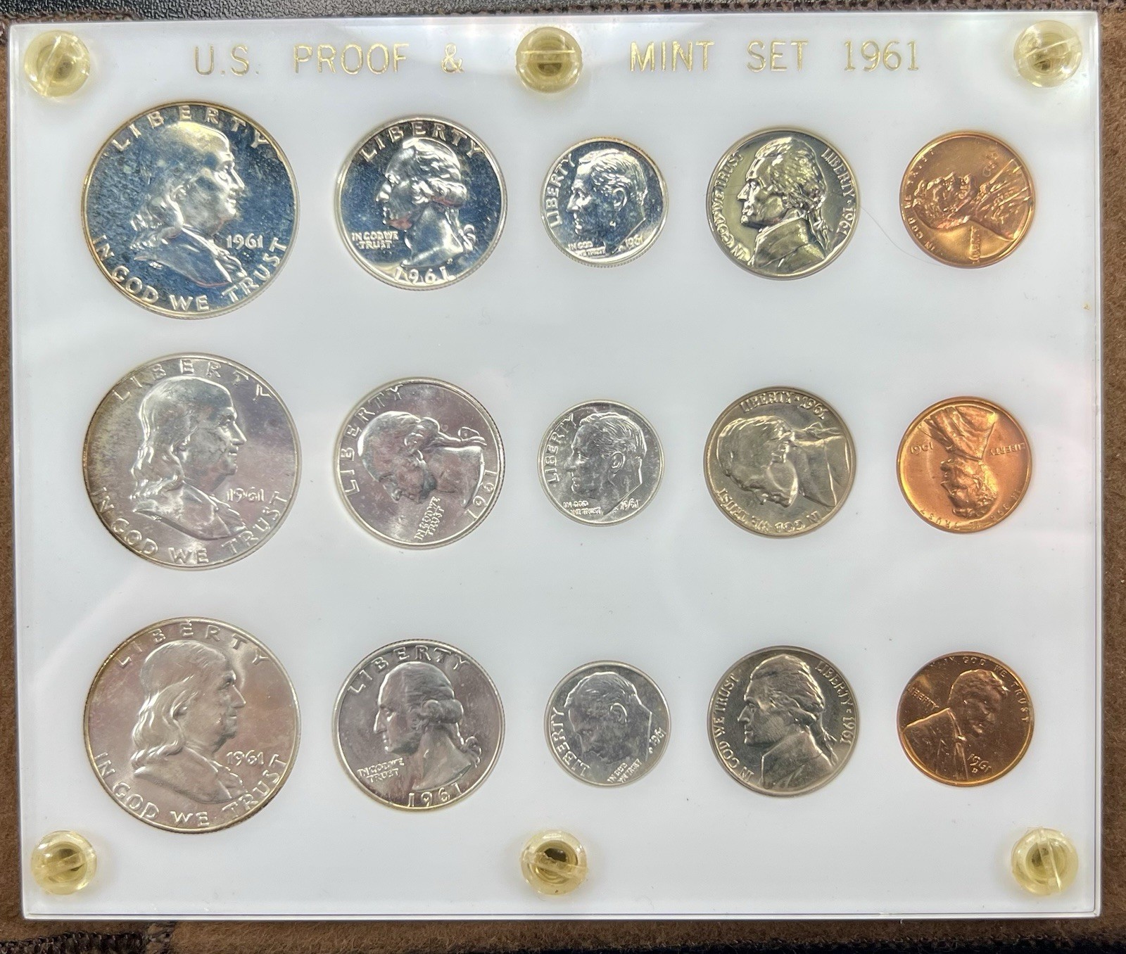 1961 U.S. Capital Holder Proof and Mint Set - Full Year Set