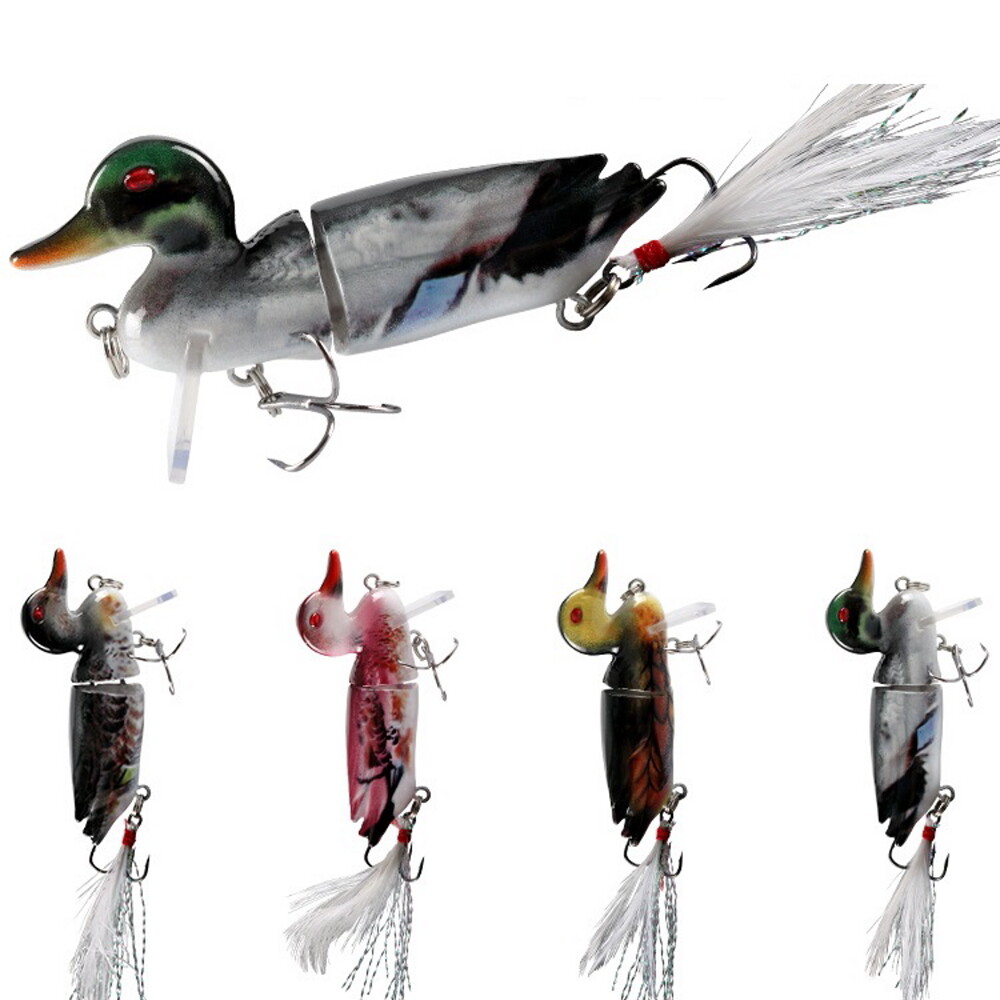 4pcs Hard Bait Bionic Duck Fishing Lures Top Water