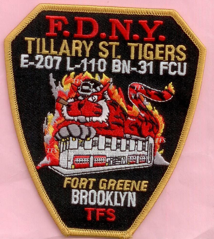 New York City Fire Dept Engine 207 Ladder 110 Battalion 31 Field Comm Unit Patch
