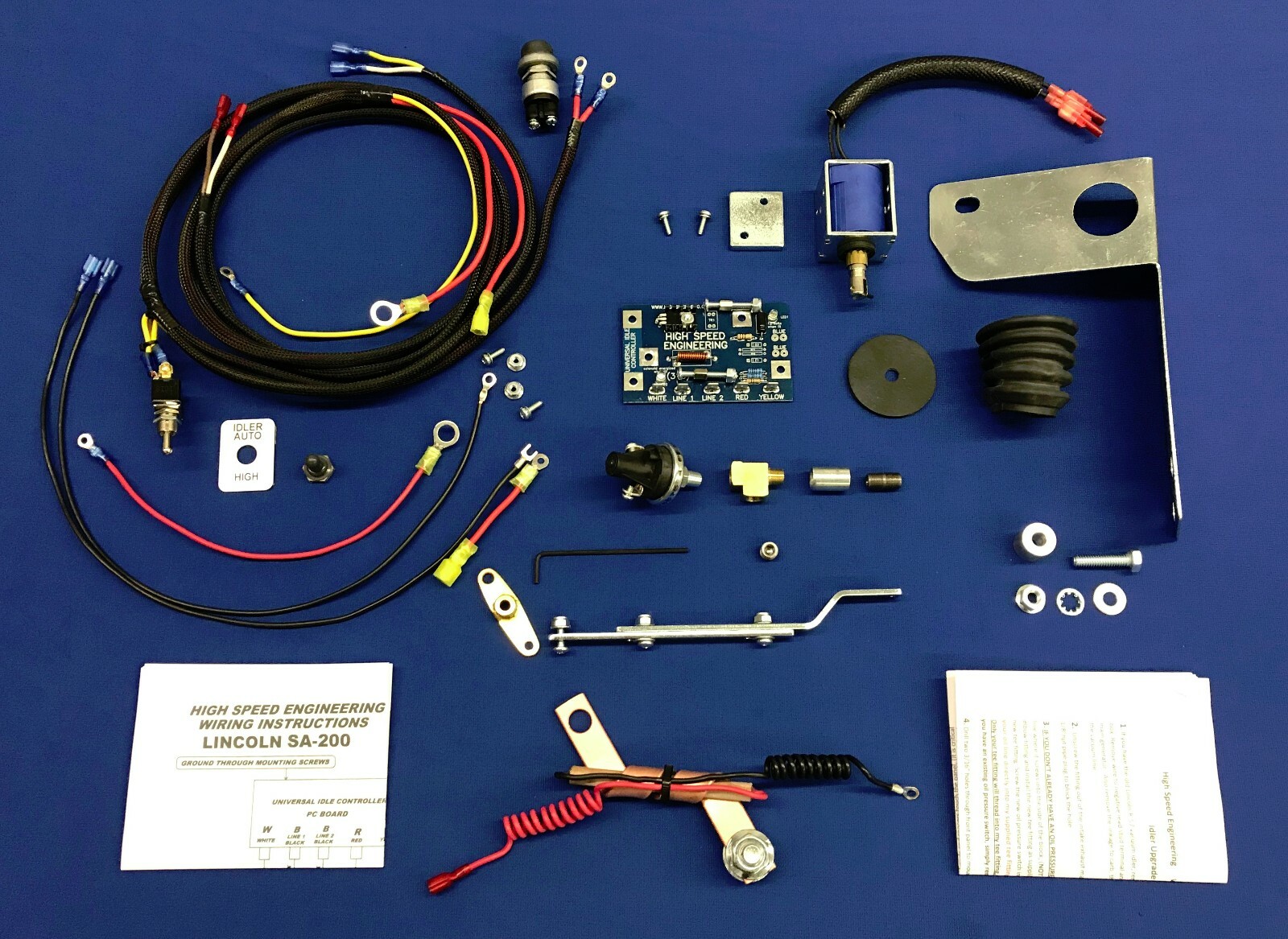 USA Low Idle Upgrade Kit Lincoln SA 200  Gas W/ Oil Switch Oem Solenoid Reed