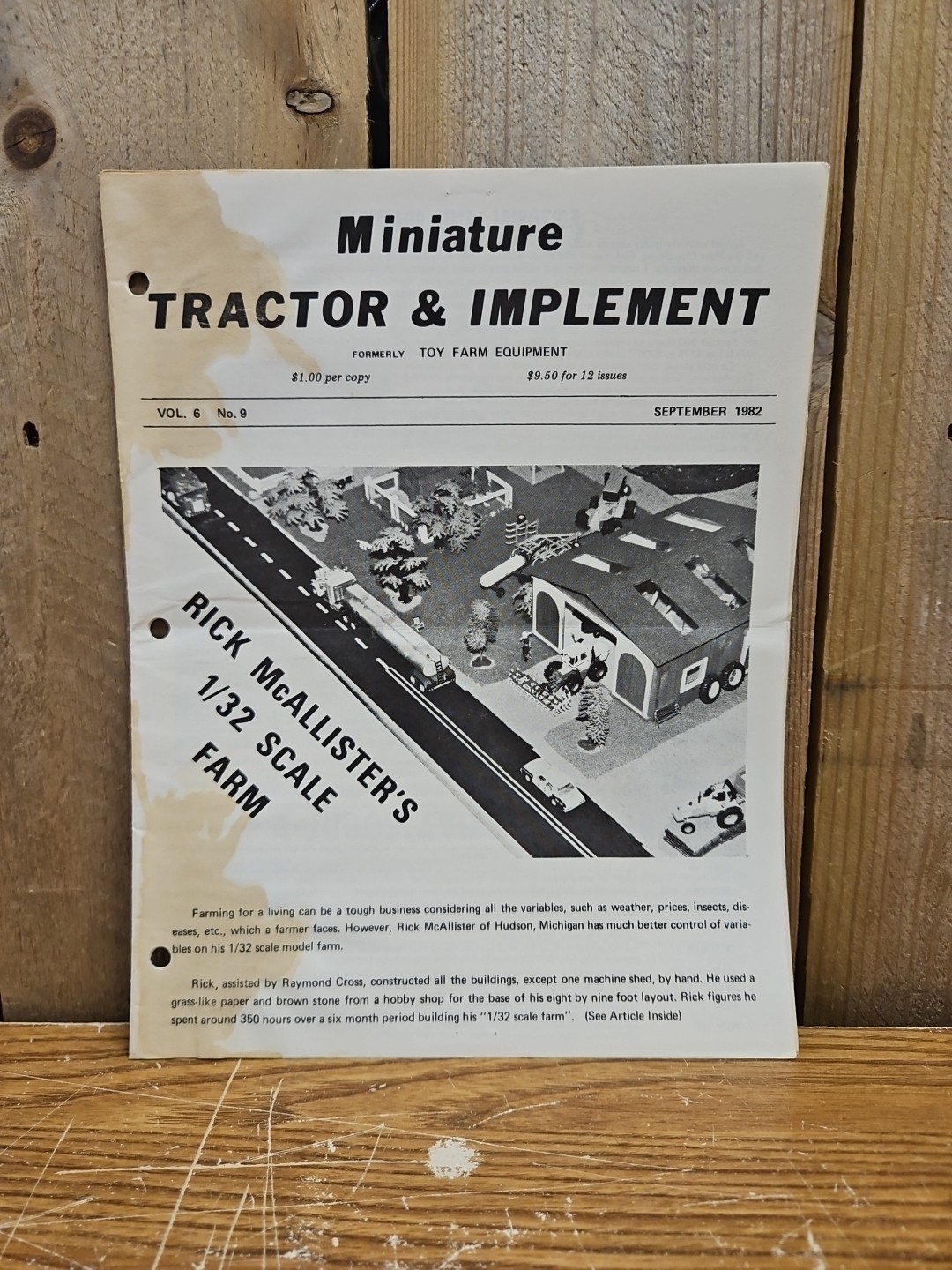 Miniature Tractor & Implement Magazine September 1982