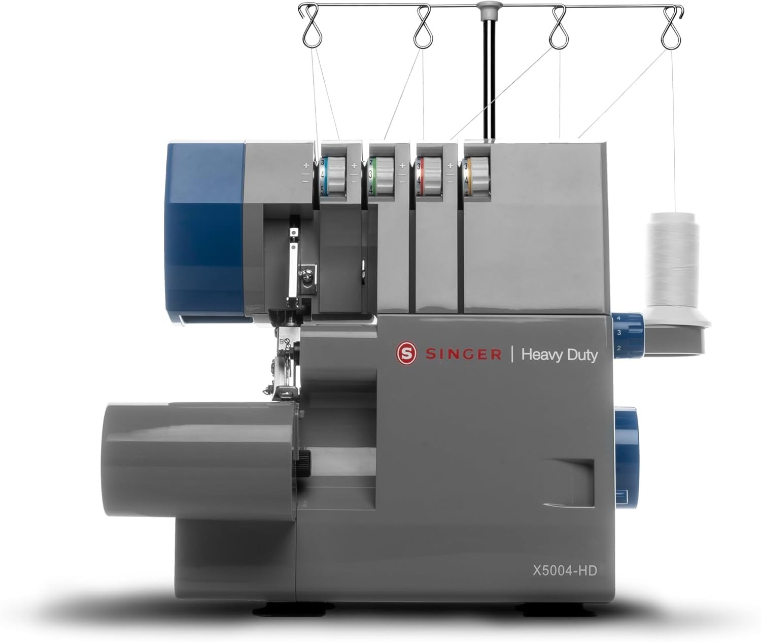 X5004-HD Metal Frame Serger & Overlock Machine | 2-3-4 Stitch Capability, 8 Buil