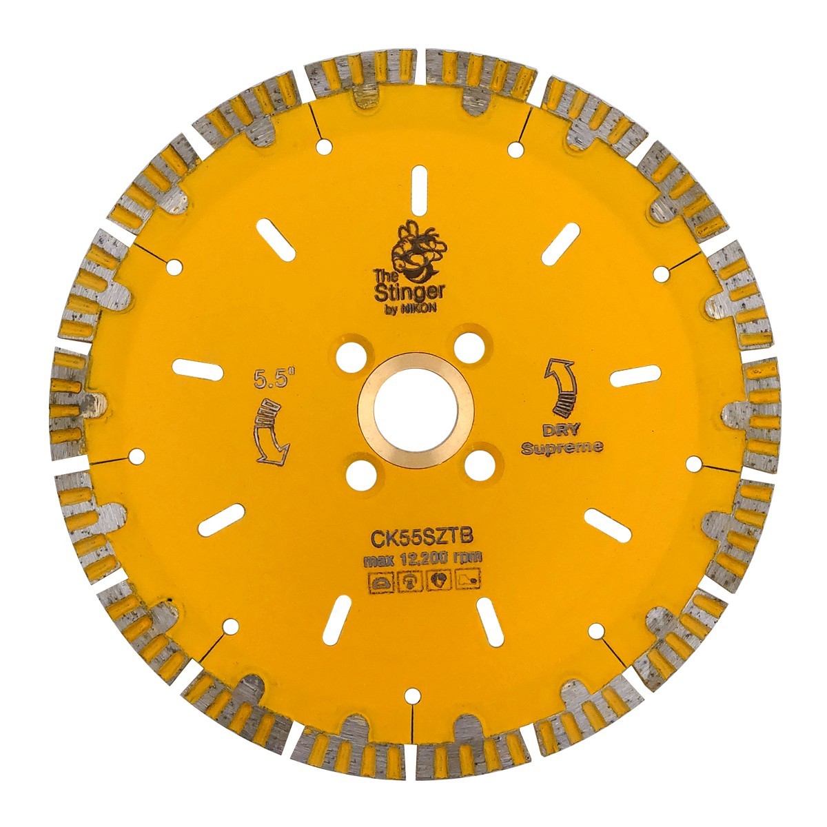 STINGER Sub Zero Turbo Diamond Blade CK55SZTB 5.5" Stone Marble Granite