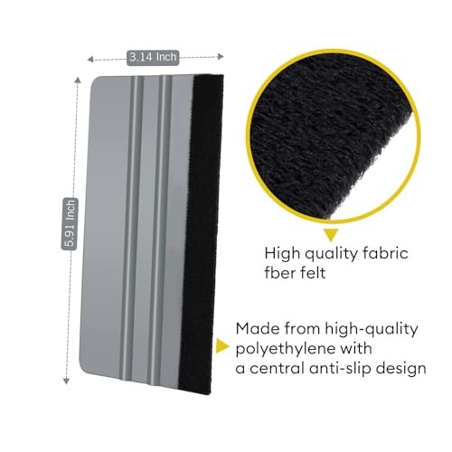 Window Felt Squeegee Tool, Vinyl Scraper for Window Privacy Film, Wallpaper