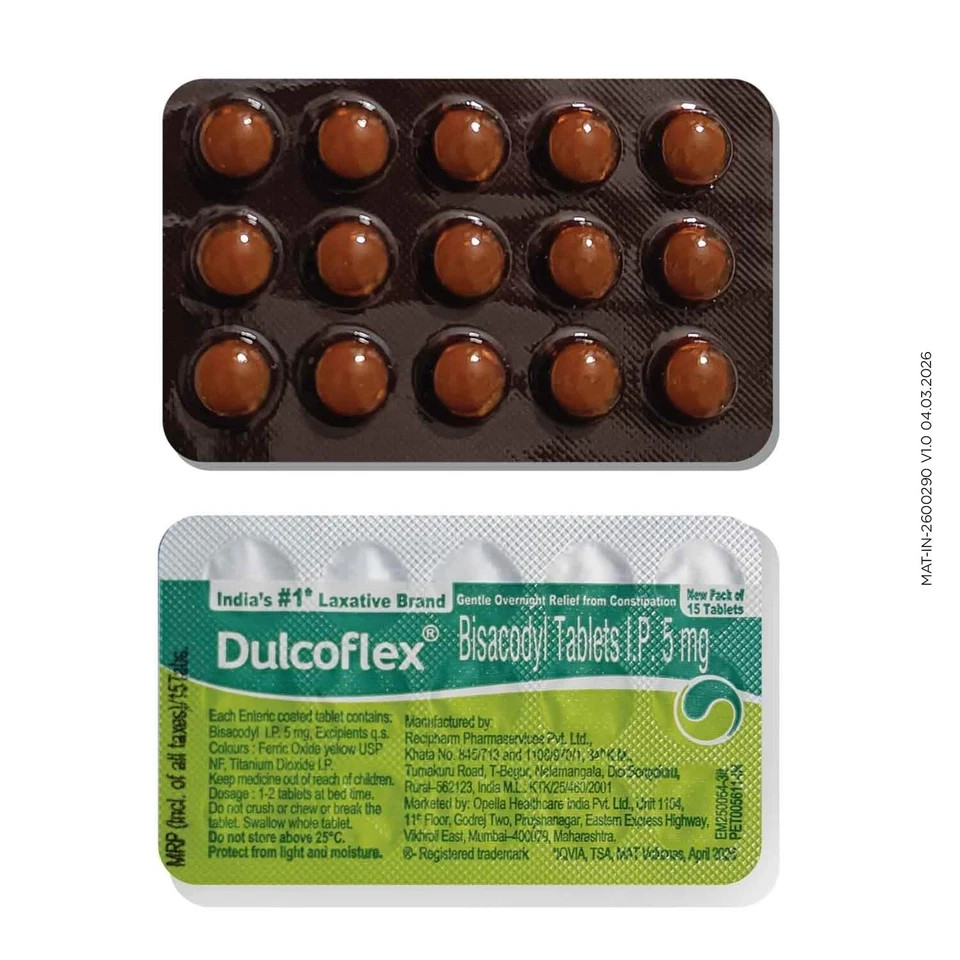 Dulcolax Dulcoflex Constipation Relief Laxative 300 Tablets