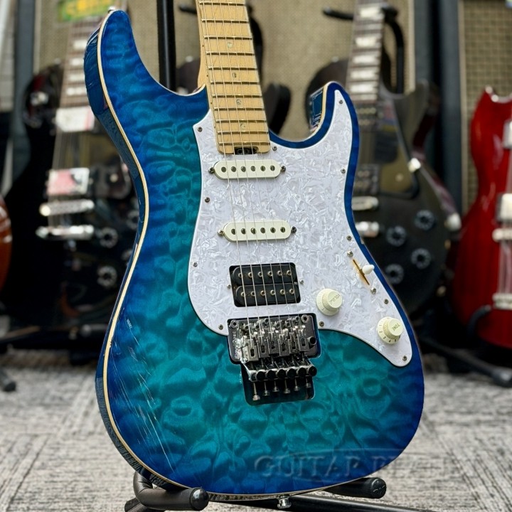 EDWARDS by ESP E-SN-145FR ''Mod.'' -Aqua Marine Maple- 2009 DiMarzio Pickups! 3.