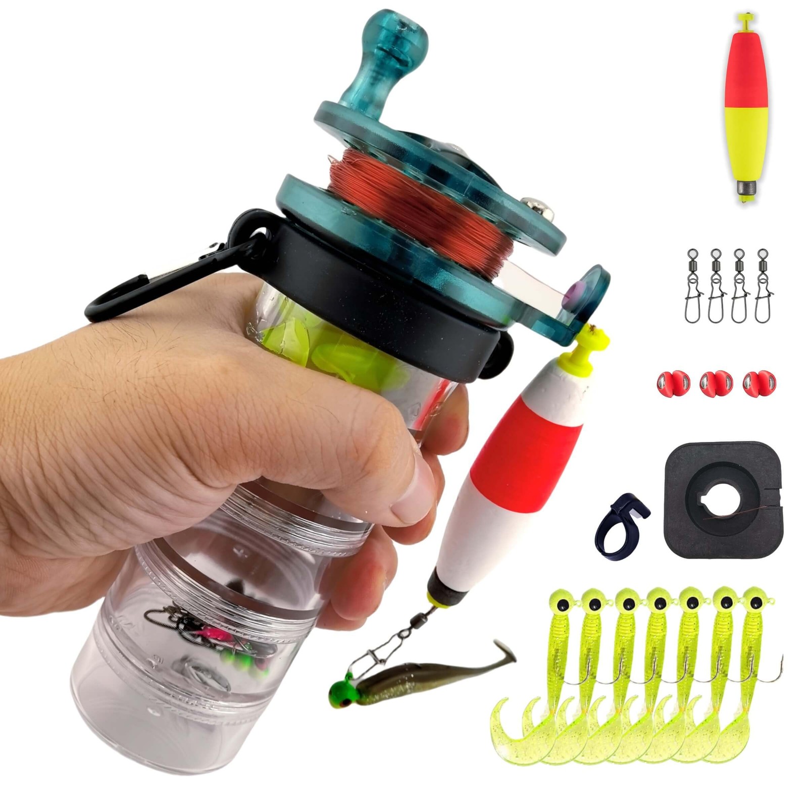 Pocket All-in-One Fishing Rod Small Pen Fishing Pole for Camping Bushcraft Su...