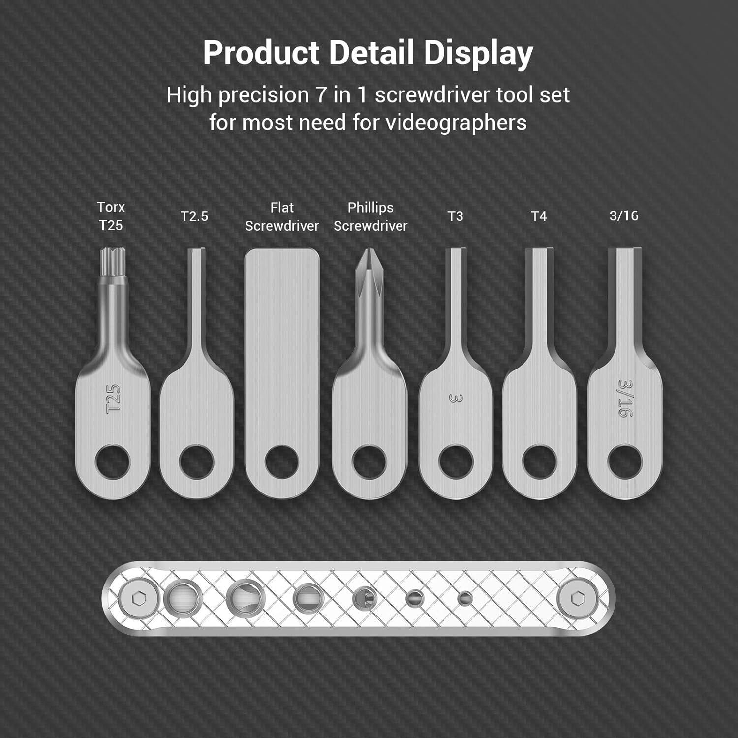 SmallRig Camera Folding Tool Set with Screwdrivers and Hex Key Wrenches-2213
