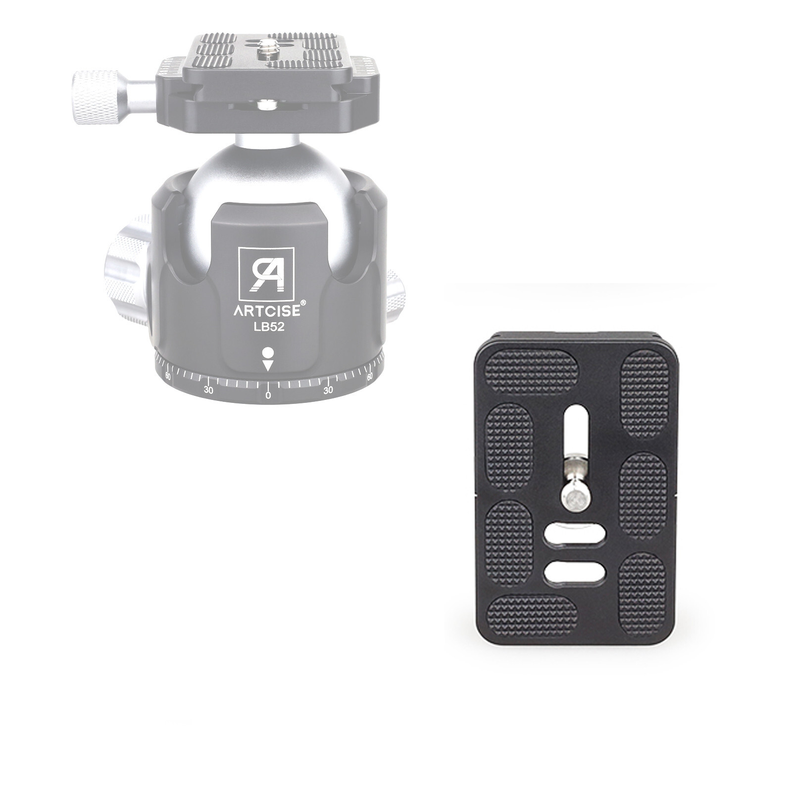 2PCS Quick-release plates Tripod Ball Head Arca Attachment Plate Arca Type Plate