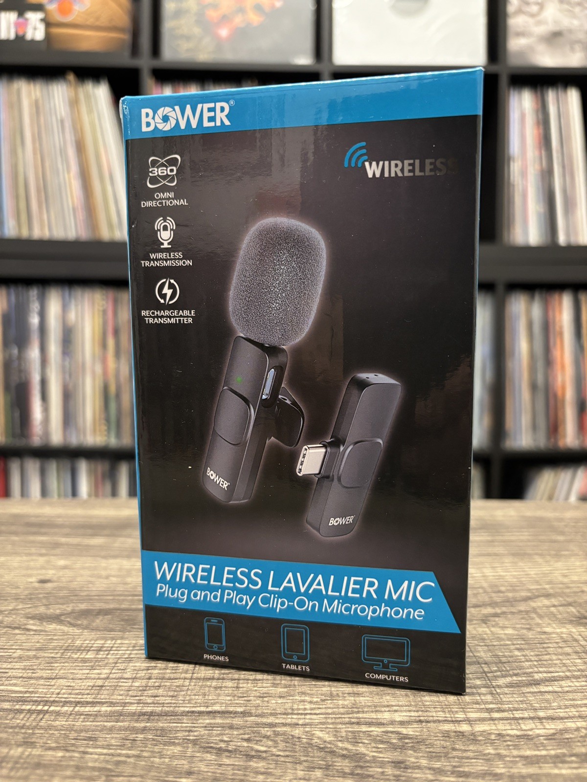 Bower Wireless Lavalier Lapel, Plug & Play – Open Box, Never Used
