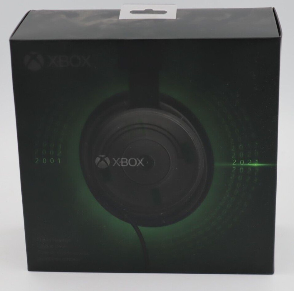 Microsoft Xbox 8LI-00008 20th Ann Edition Stereo Wired 3.5mm Headset Black Green