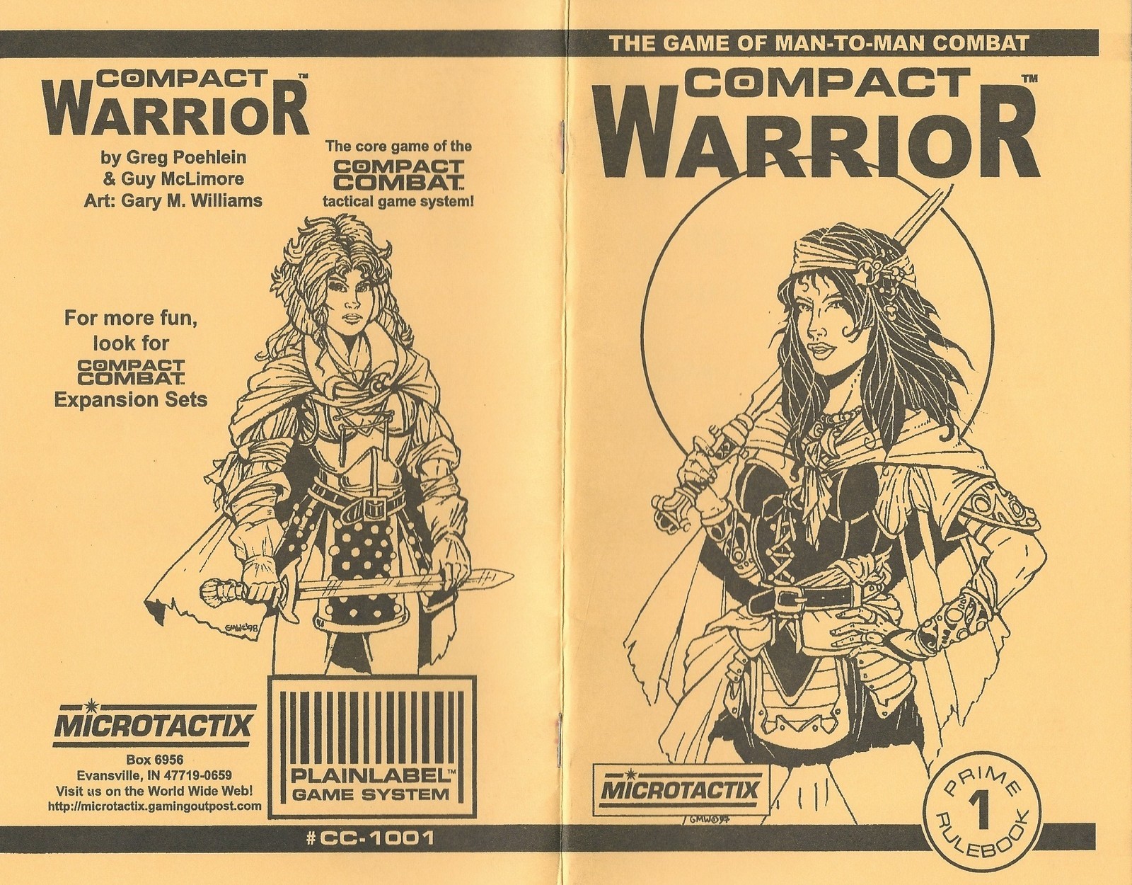 Compact Combat - Compact Warrior Game of man-to-man Combat Microtactix FS