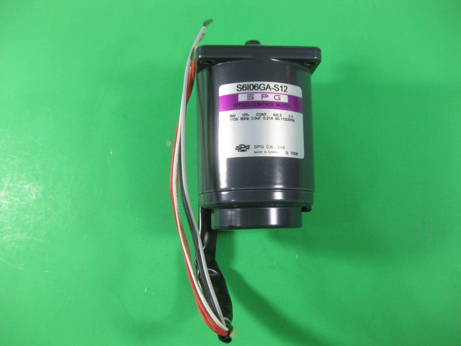 SPG Induction Motor -- S6I06GA-S12 -- New