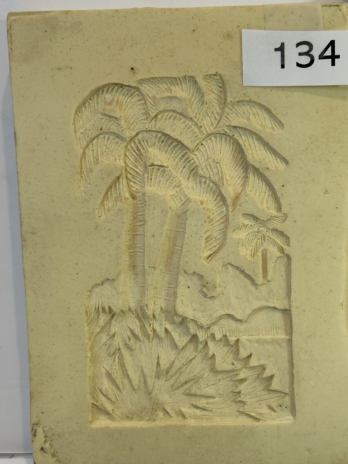 Palm Trees Paper Casting Mold For Paper Pulp, Clay, Air Dry Clay #134