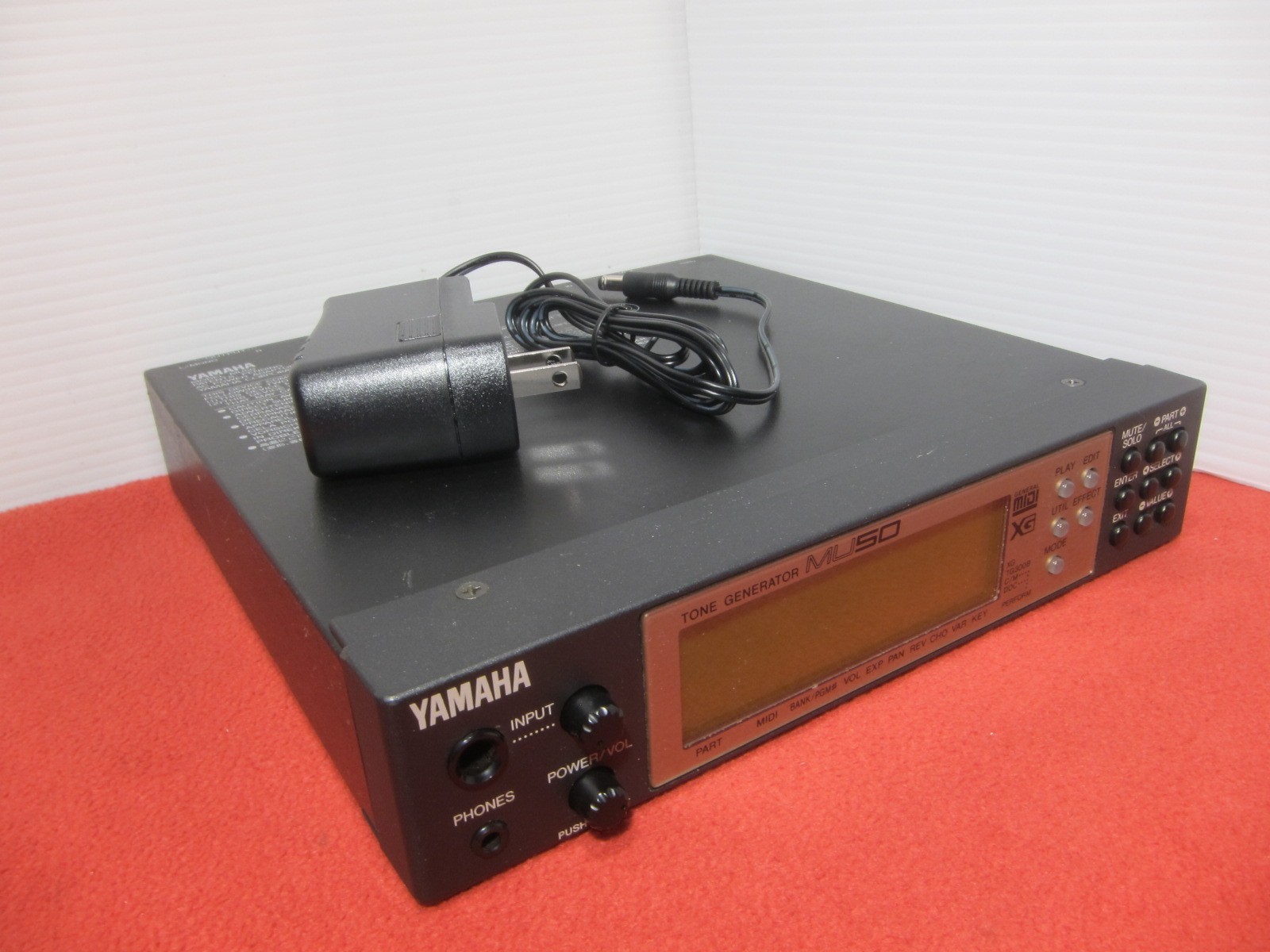 Yamaha MU50 XG Sound Module New Battery Very Good Tested MIJ w/ Power Supply