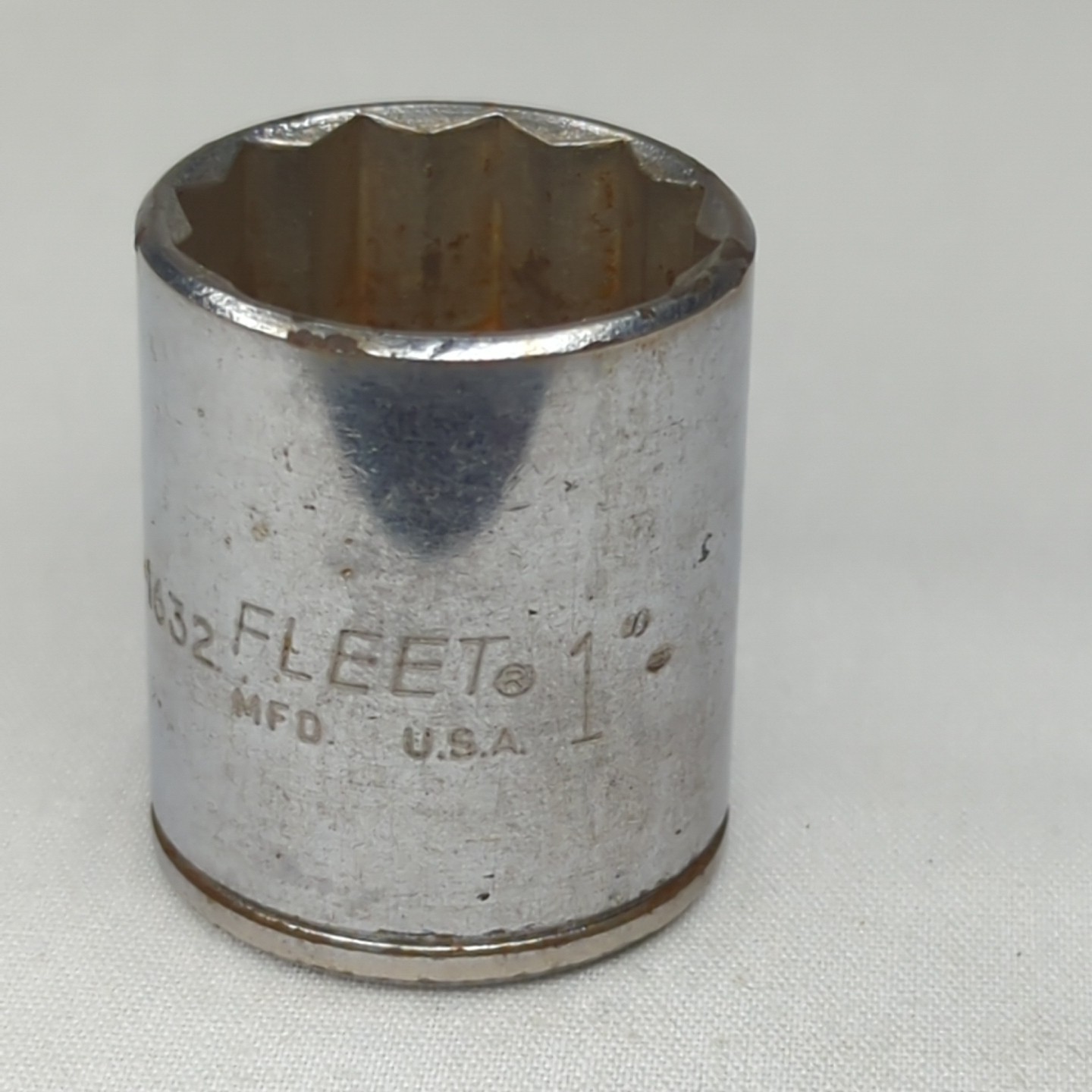 Fleet Size 1" SAE 1/2" Drive 12 Point Socket 1632 USA