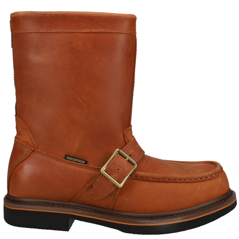Dan Post Boots Covey 10 Inch Waterproof Moc Toe Work  Mens Brown  DP66202